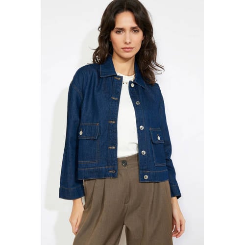 LOLALIZA denim spijkerjas dark blue denim afbeelding