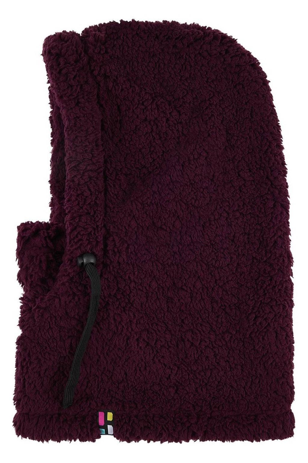 Poederbaas balaclava donkerrood