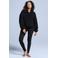 Poederbaas teddy sweater Four Seasons zwart