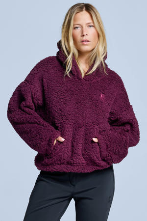 teddy sweater Four Seasons donkerrood