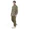 Picture fleece sweater Inaria olijfgroen/lichtgeel