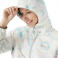 Picture jas wit/blauw/roze