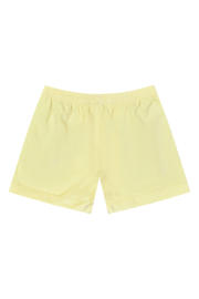 thumbnail: Gele dames Picture short van polyester met elastische tailleband met koord en effen
