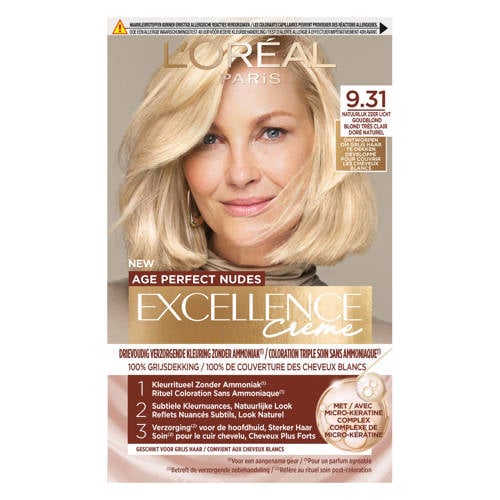 L'Oréal Paris Excellence Crème Age Perfect Nudes - 9.31 Licht Goudblond afbeelding