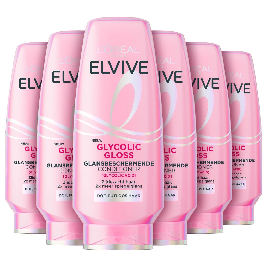 L'Oréal Paris Elvive Glycolic Gloss Conditioner - 6 x 200ml
