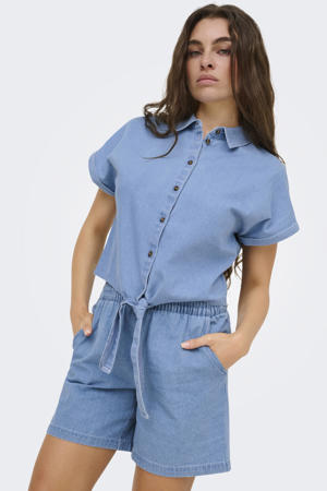 blouse light blue denim