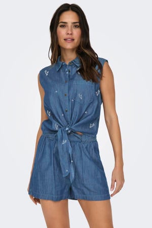 denim top