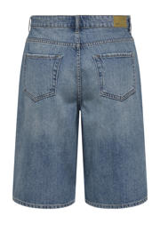 thumbnail: JDY wide leg regular waist bermuda short medium blue denim