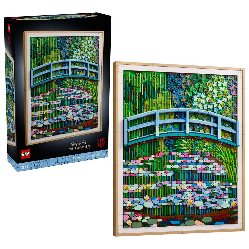LEGO Art Claude Monet – Brug over een Vijver met Waterlelies Set 31220