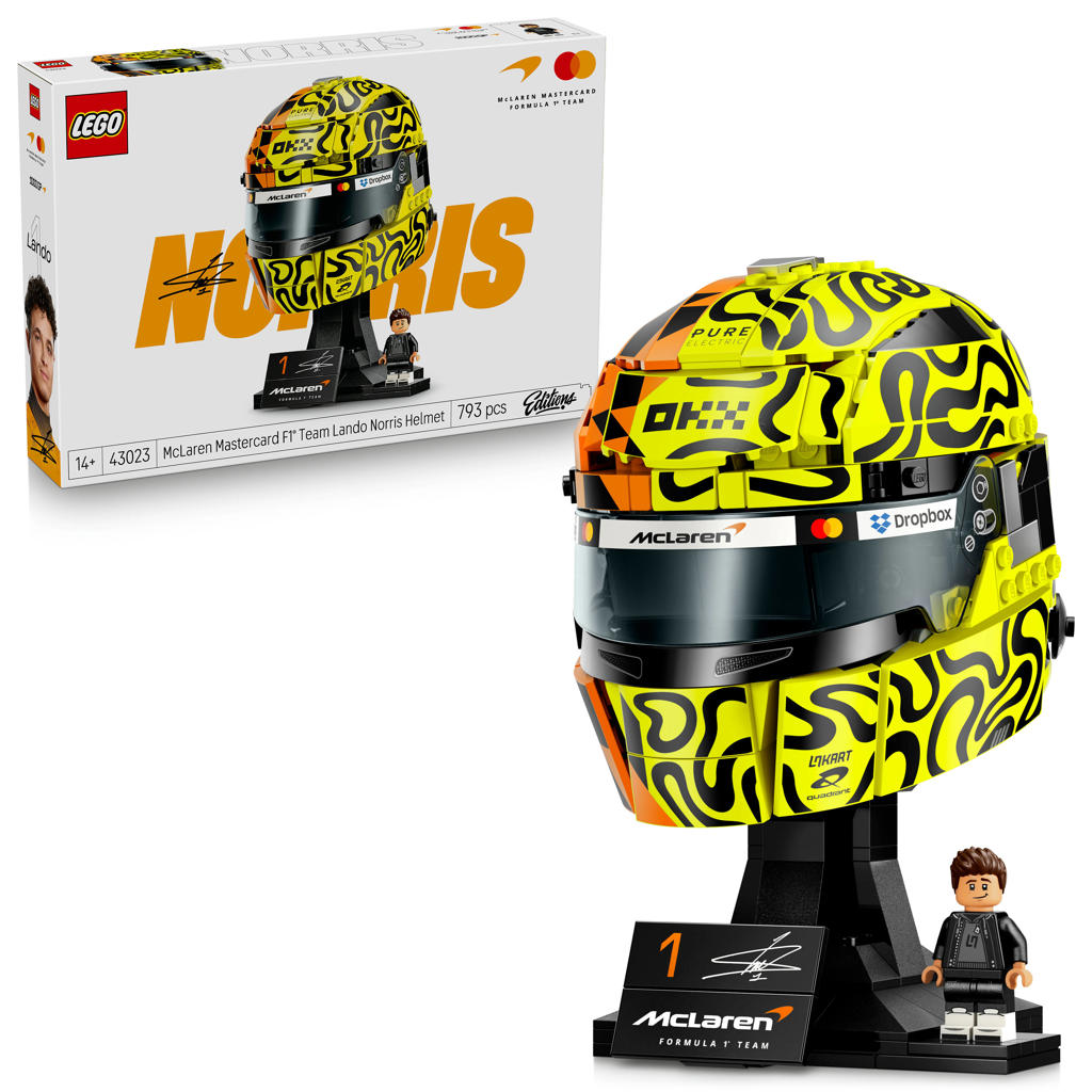 LEGO Editions Formula 1 McLaren Mastercard F1 Team Helm van Lando Norris Set 43023
