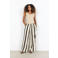 Soyaconcept high waist gestreepte broek ecru