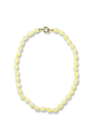 gold plated ketting Bobby lichtgeel