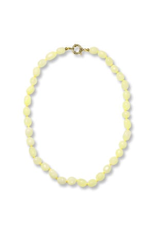 gold plated ketting Bobby lichtgeel