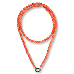 gold plated ketting Noah peach