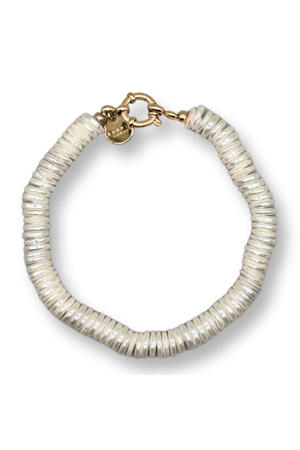 gold plated armband Disco Pearl