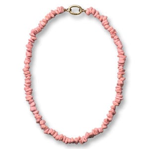 gold plated ketting Flint lichtroze