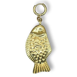 hanger Big Fish goudkleurig