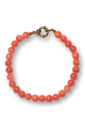 gold plated armband Noah peach