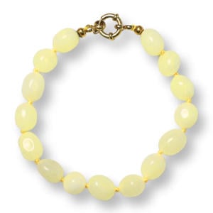 gold plated armband Bobby lichtgeel