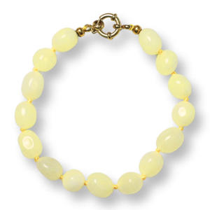 gold plated armband Bobby lichtgeel