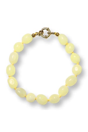 gold plated armband Bobby lichtgeel