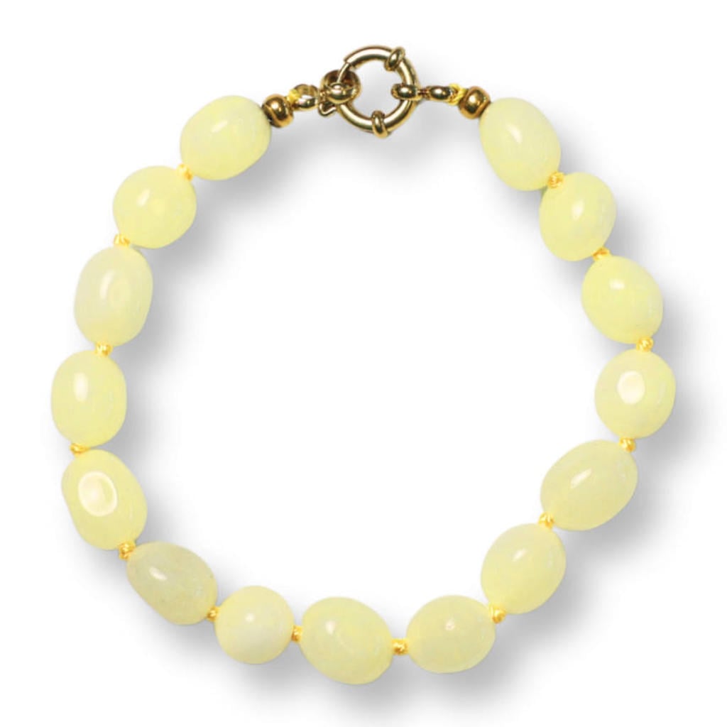 Bonnie Studios gold plated armband Bobby lichtgeel