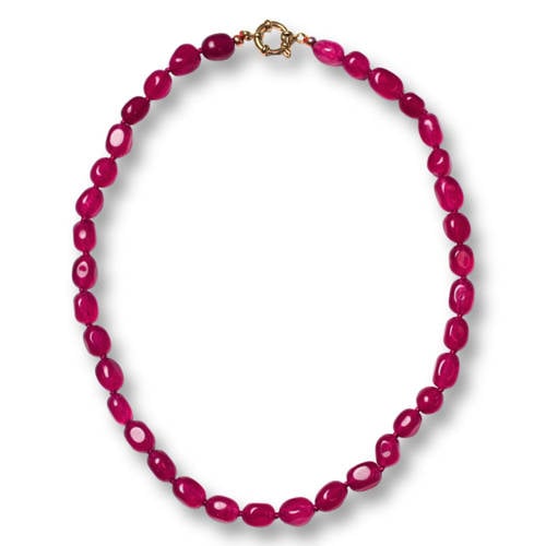 Bonnie Studios gold plated ketting Bobby roze afbeelding