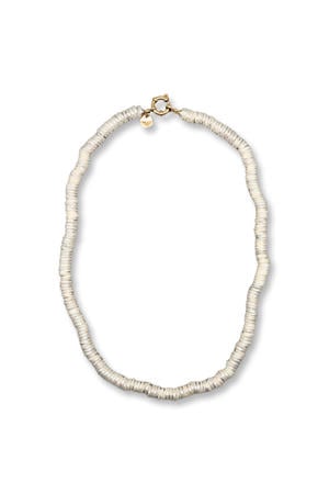 gold plated ketting Disco Pearl
