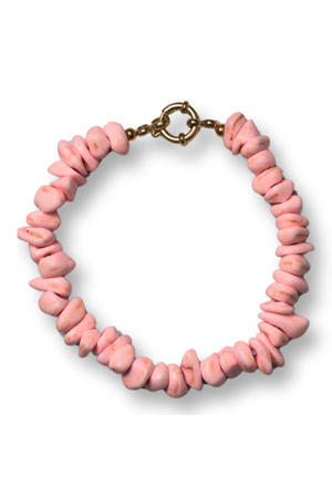 gold plated armband Flint lichtroze