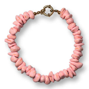 gold plated armband Flint lichtroze