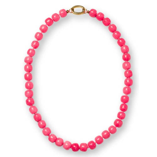 Bonnie Studios gold plated ketting William roze afbeelding