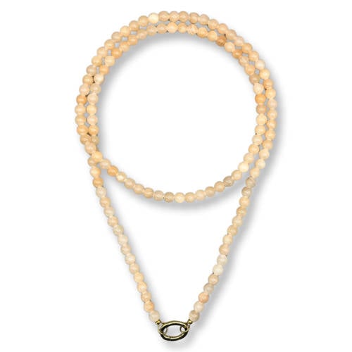 Bonnie Studios gold plated ketting Noah lichtgeel afbeelding