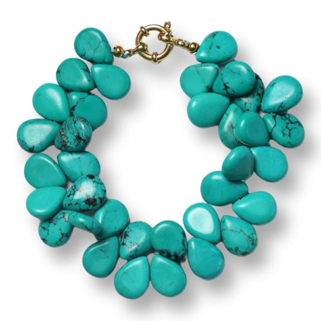 Bonnie Studios armband Moos turquoise