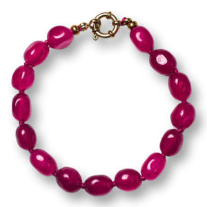gold plated armband Bobby roze