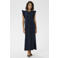 Kaffe maxi jurk donkerblauw