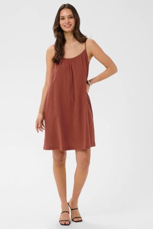 mini jurk koraalrood