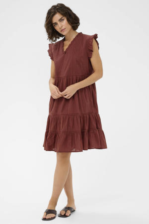 mini jurk koraalrood