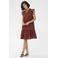 Kaffe mini jurk koraalrood