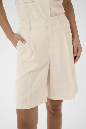 regular waist chino short beige