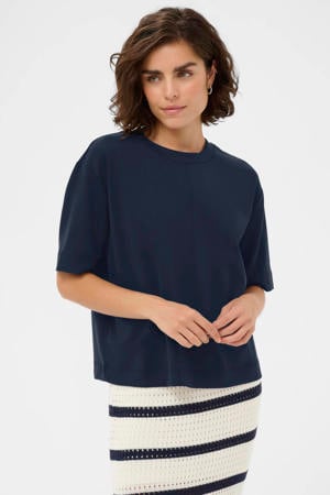 T-shirt donkerblauw