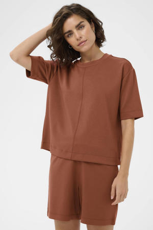T-shirt roodbruin
