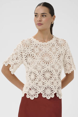 top crochet ecru