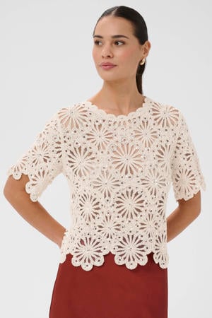 top crochet ecru