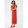 Kaffe maxi jurk rood