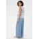 Kaffe gebloemde top broderie blauw