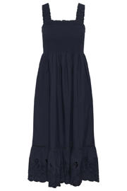 thumbnail: Kaffe midi jurk broderie donkerblauw