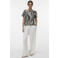 VERO MODA top met zebraprint zwart