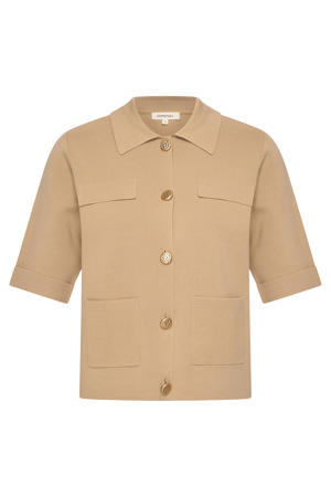 vest beige gebreid
