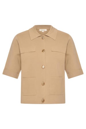 vest beige gebreid