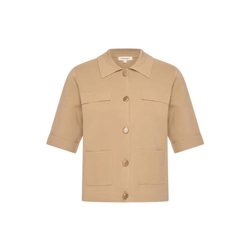 Expresso vest beige gebreid afbeelding